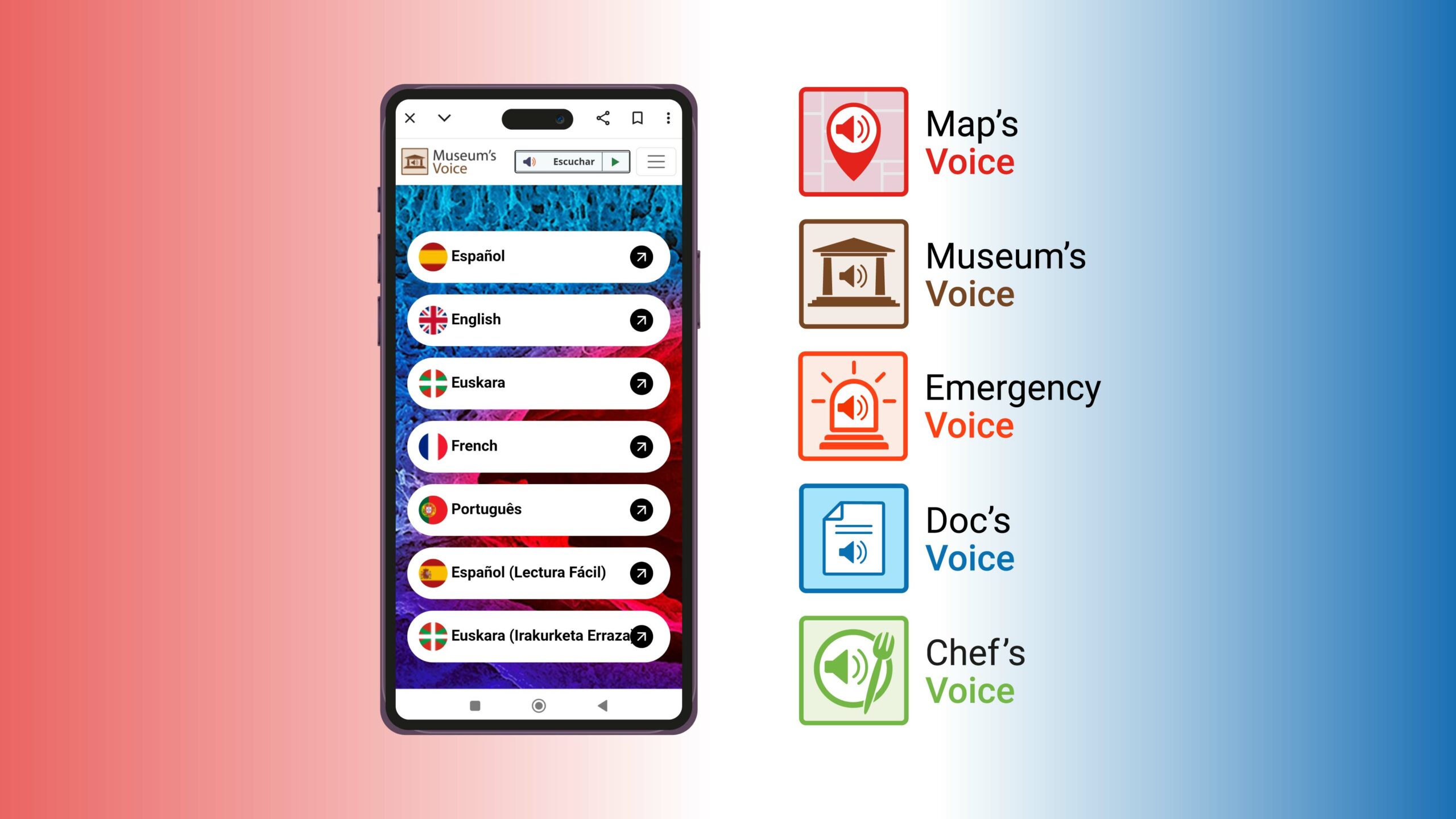 gráfico de los servicios que ofrece Voice