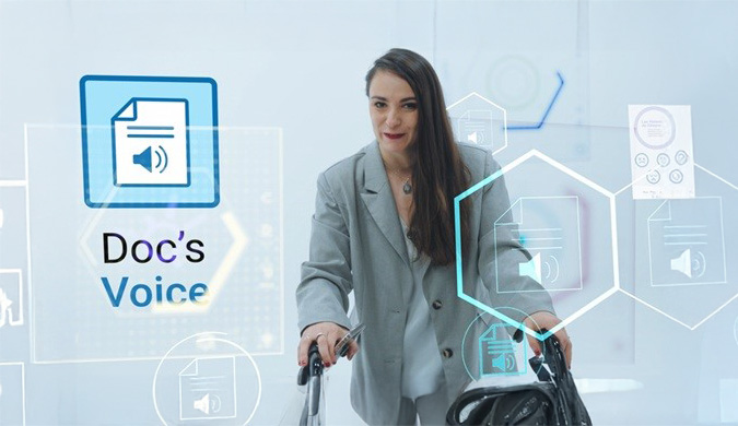 Miriam Fernandez presentando Doc´s voice