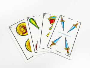 pack de vinilos en braille para baraja de cartas española