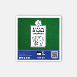 Portada del sobre del juego de adhesivos para la baraja española