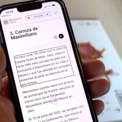 Ejemplo de contenido accesible en Museum's Voice con información organizada mediante encabezados y bloques de contenido, compatible con lectores de pantalla y tecnologías de apoyo.