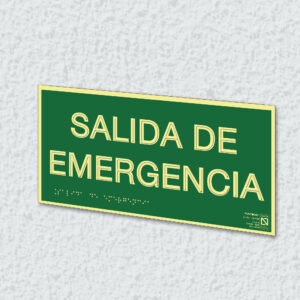 Ejemplo de colocación en pared de la placa