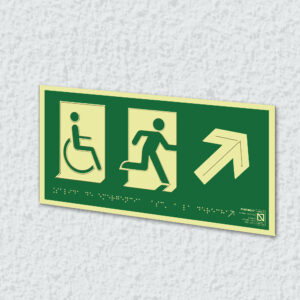 Ejemplo de colocación en pared de la placa