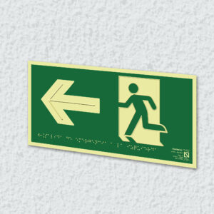 Ejemplo de colocación en pared de la placa