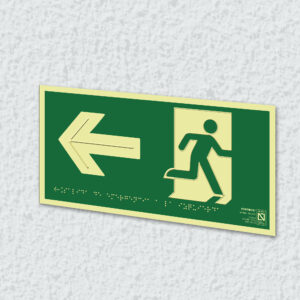 Ejemplo de colocación en pared de la placa