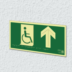 Ejemplo de colocación en pared de la placa