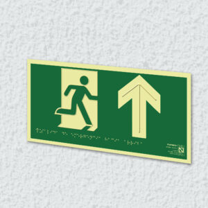 Ejemplo de colocación en pared de la placa