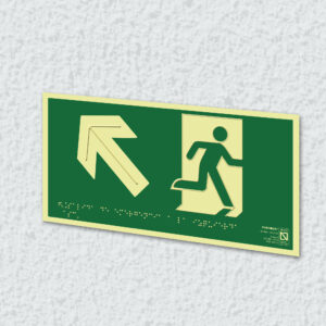Ejemplo de colocación en pared de la placa