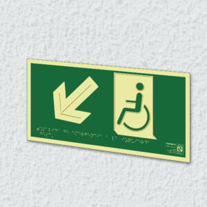 Ejemplo de colocación en pared de la placa